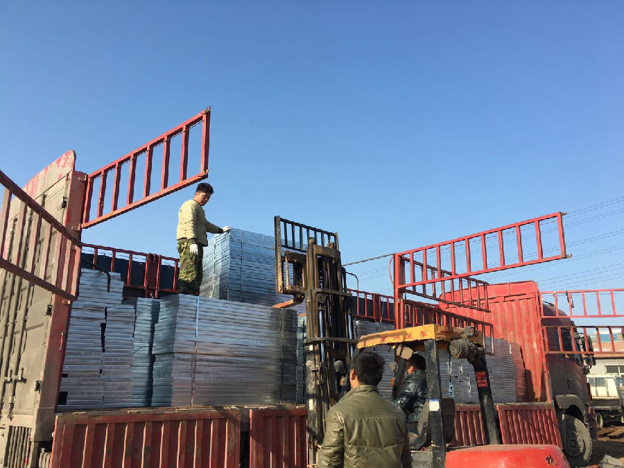 镀锌金属格栅踏步板